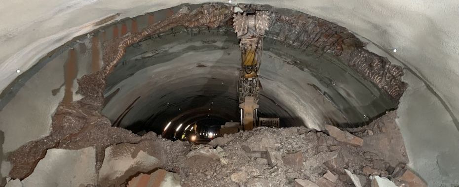 S3 tunel – przebicie tunelu nawa wschodnia – 22 lutego 2022