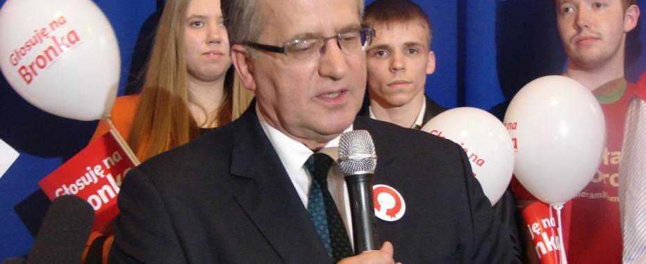 Kandydat Komorowski wspominał ciocię z Gorzowa