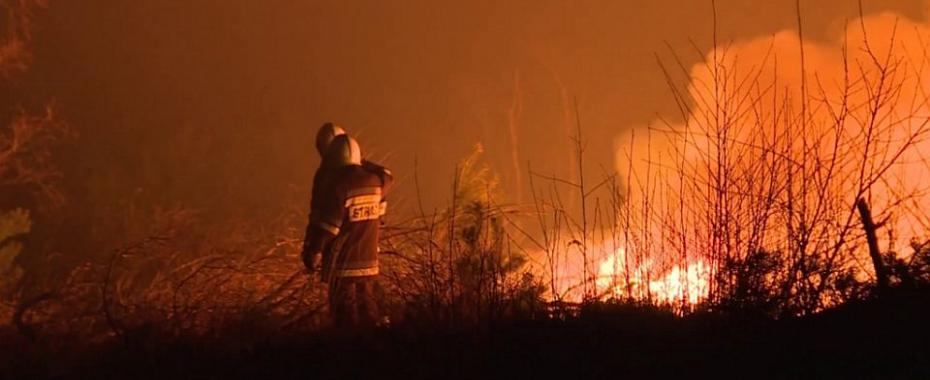Po pożarze. Jeszcze tylko swąd i dym