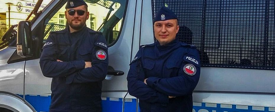 Paweł i Karol z policji ratują życie!