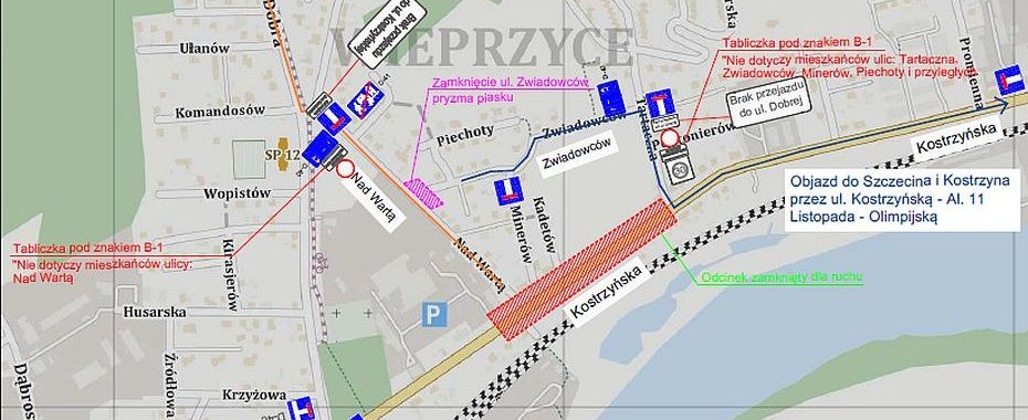 Już nie ma dzikiego objazdu...