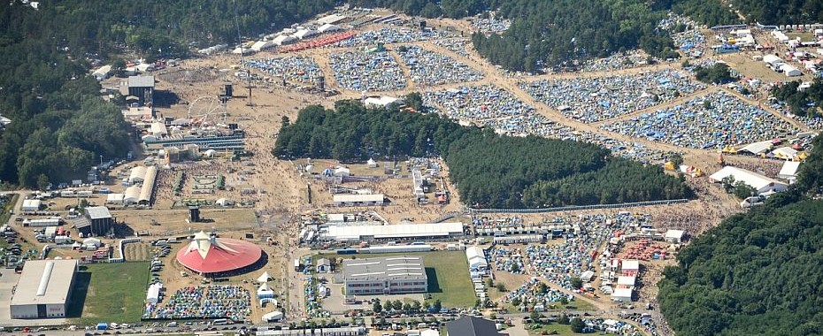 Pol’And’Rock widziany z powietrza [FOTO]
