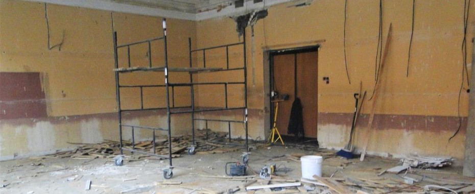 Sala Herbowa robiona od podstaw