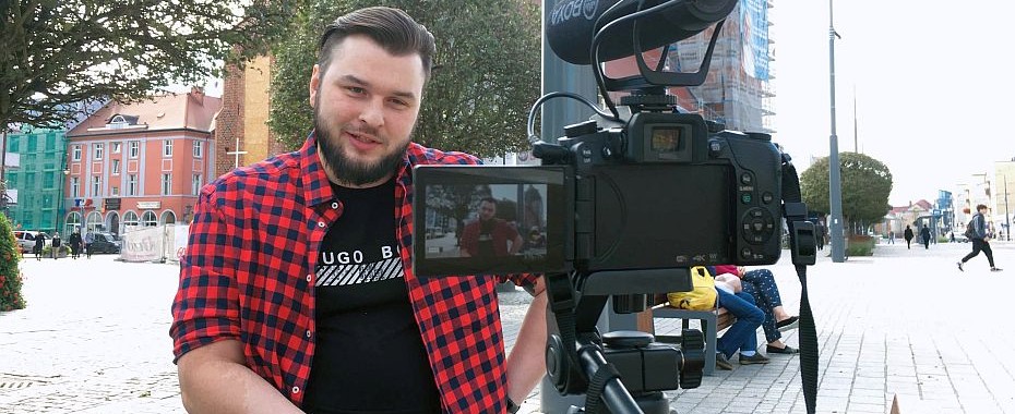 Michał na wózku sprawdza Gorzów