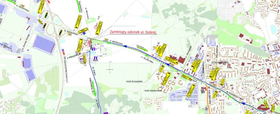 Zmiany przy Myśliborskiej. Chodzi o Dobrą