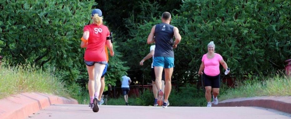 Parkrun niedługo po oznakowanej trasie