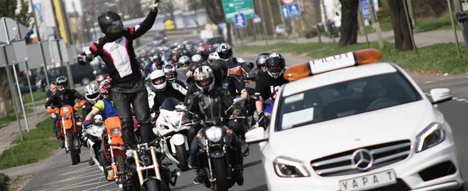 Oto trasa parady motocykli