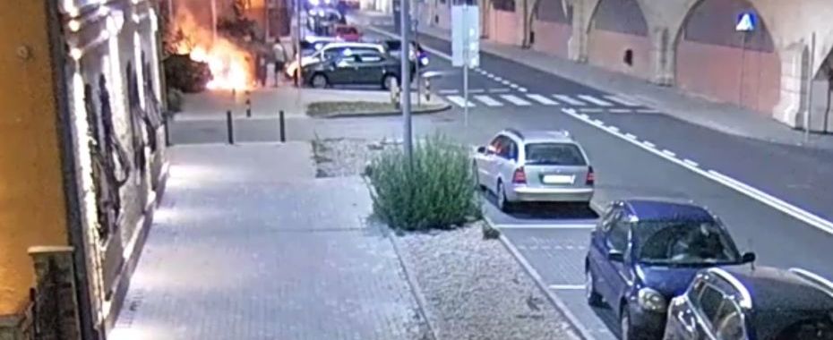 Podpalacz z zarzutami. Jest na monitoringu