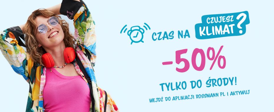 Jesteś w Klubie Rossmann? Zgarnij kupon -50% na produkty Czujesz Klimat?