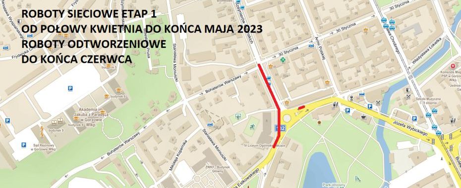 Od poniedziałku usuwanie nawierzchni i prace ziemne