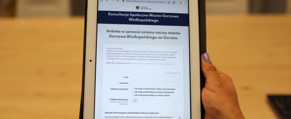 Ankieta konsultacji już aktywna. Gorzów czy Gorzów Wielkopolski?